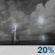 Thursday Night: A slight chance of showers and thunderstorms before 2am. Partly cloudy, with a low around 67. Chance of precipitation is 20%. Thursday Night: Slight Chance Showers And Thunderstorms