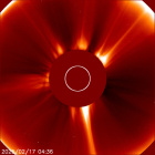 Latest LASCO C2 image of the Sun