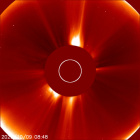 Latest LASCO C2 image of the Sun