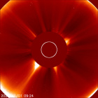 Latest LASCO C2 image of the Sun