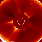 Latest LASCO C2 image of the Sun