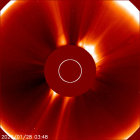 Latest LASCO C2 image of the Sun