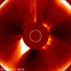 Latest LASCO C2 image of the Sun