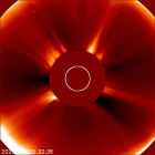 Latest LASCO C2 image of the Sun