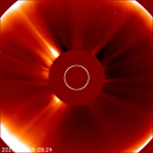Latest LASCO C2 image of the Sun