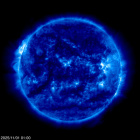 Click for time-lapse image of the sun