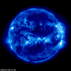 Click for time-lapse image of the sun