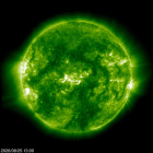 Click for time-lapse image of the sun